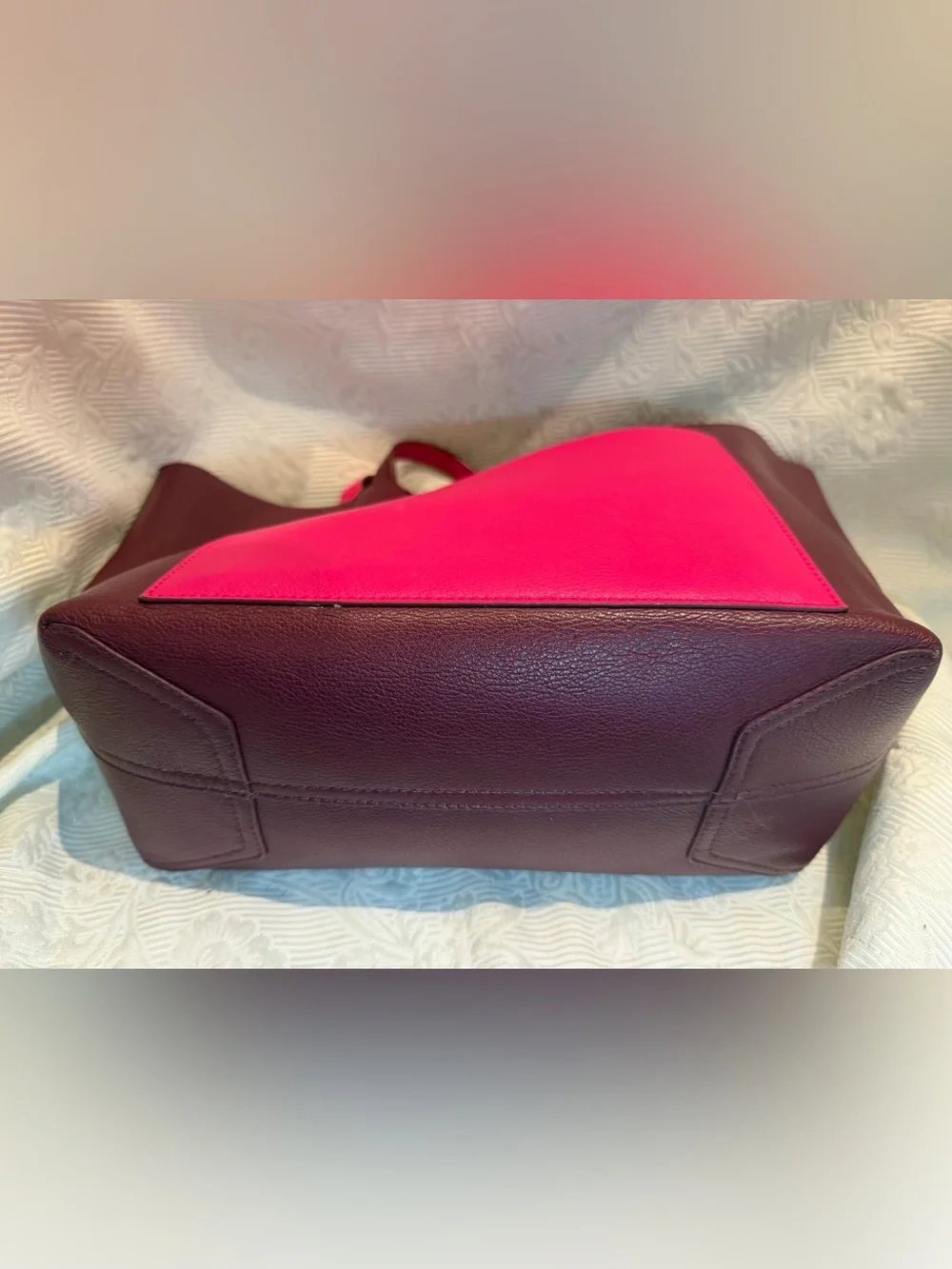 Kate Spade Reversible Jones Street Posey Tote Mulberry Pink